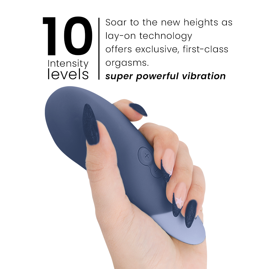 WOMANIZER - VIBE LAY-ON VIBRATORE SILENZIOSO BLU SCURO