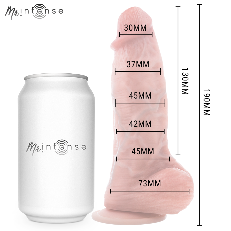 MR INTENSE - PICCOLO SPENCER DILDO IN SILICONE 19 CM -Ø- 4,5 CM