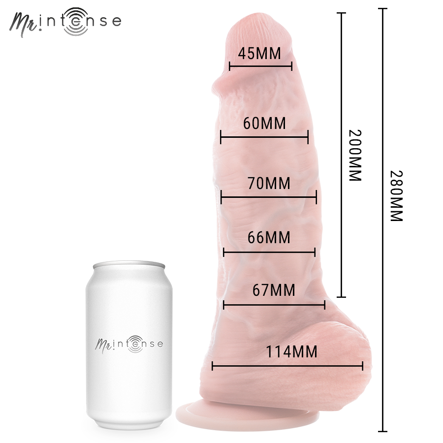 MR INTENSE - DILDO IN SILICONE EXTRABIG SPENCER 28 CM -Ø- 7,3 CM