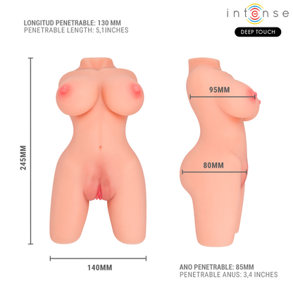 INTENSE DEEP TOUCH - JESSE TORSO DOPPIA VAGINA E MASTURBATORE ANO