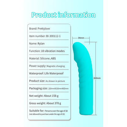 PRETTY LOVE - RYLAN VIBRATORE BLU G-SPOT