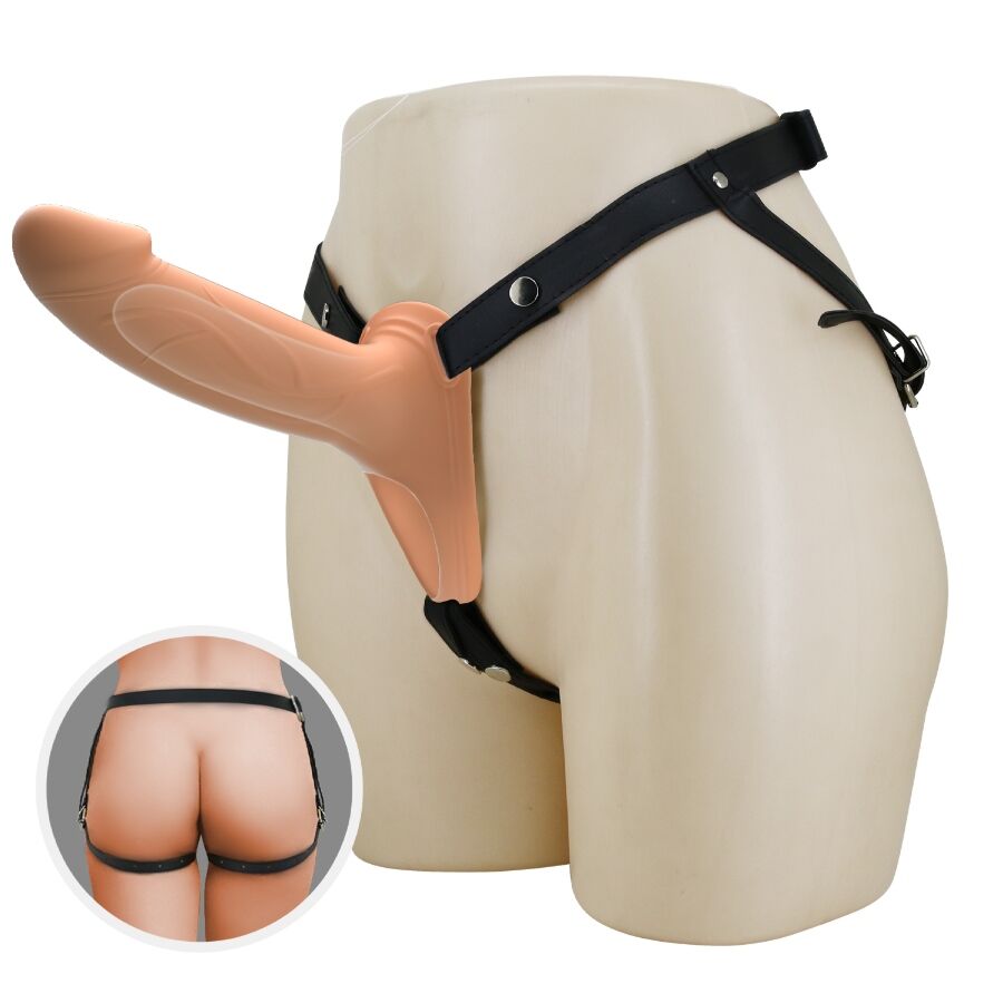 PRETTY LOVE - LANDON STRAP-ON VIBRANTE PELLE CHIARA