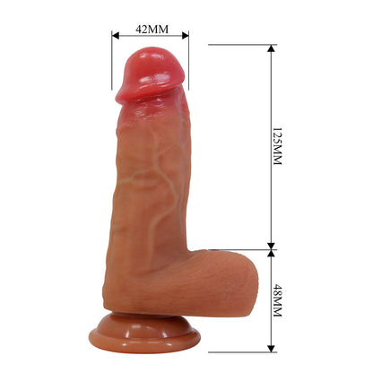 PRETTY LOVE - CURTIS DILDO REALISTICO CON VENTOSA 17,3 CM -Ø- 4,2 CM