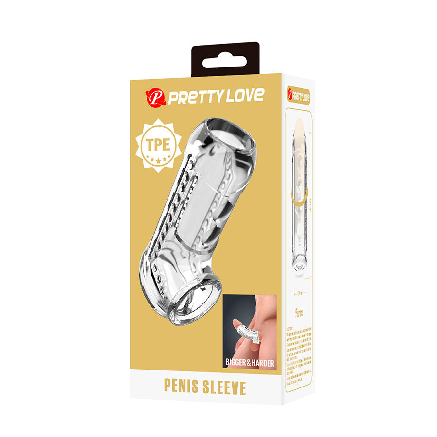 PRETTY LOVE - GUAINA PER PENE TRASPARENTE CON TEXTURE
