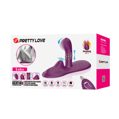 PRETTY LOVE - LUKA VIBRATORE CON EFFETTO CALORE E TELECOMANDO