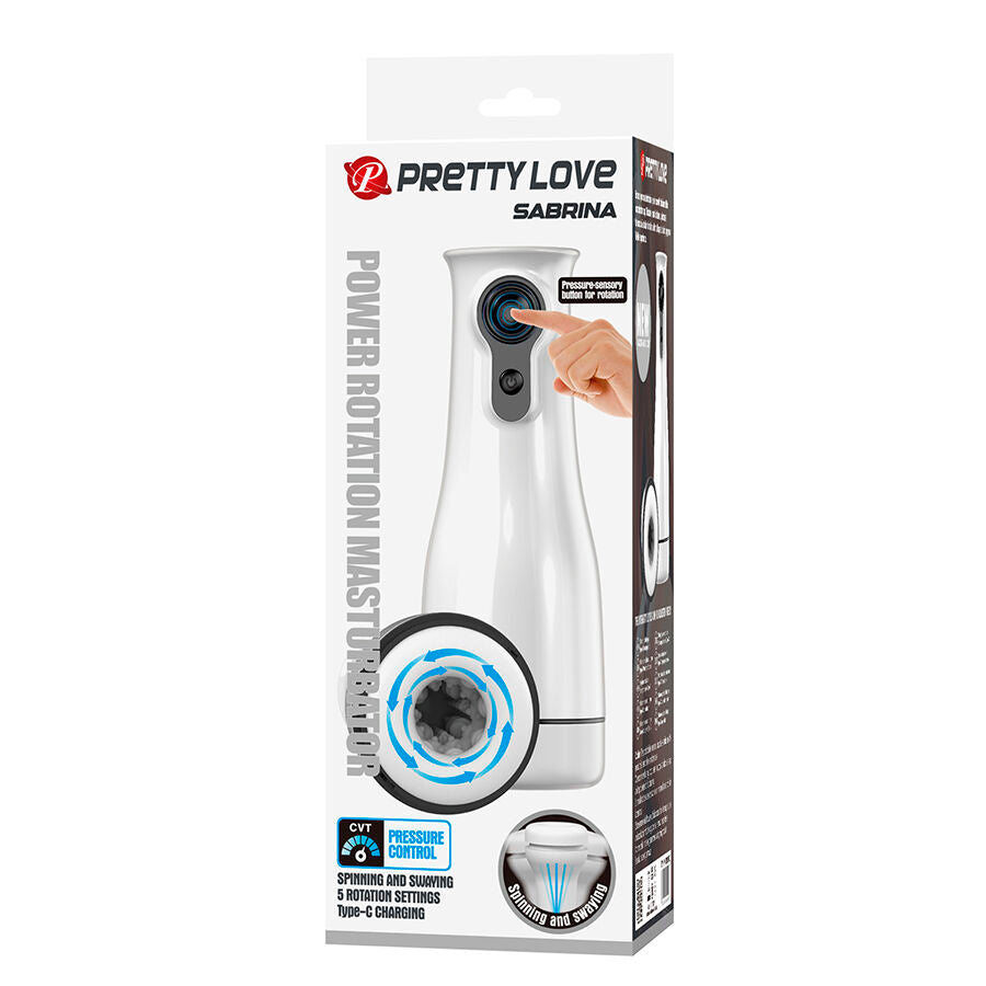 PRETTY LOVE - SABRINA MASTURBATORE MASCHILE ROTANTE E OSCILLANTE