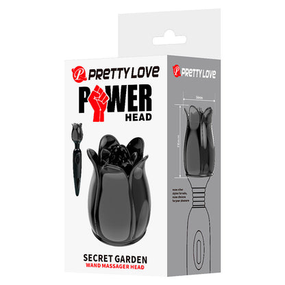 PRETTY LOVE - SECRET GARDEN TESTA DA MASSAGGIO NERA