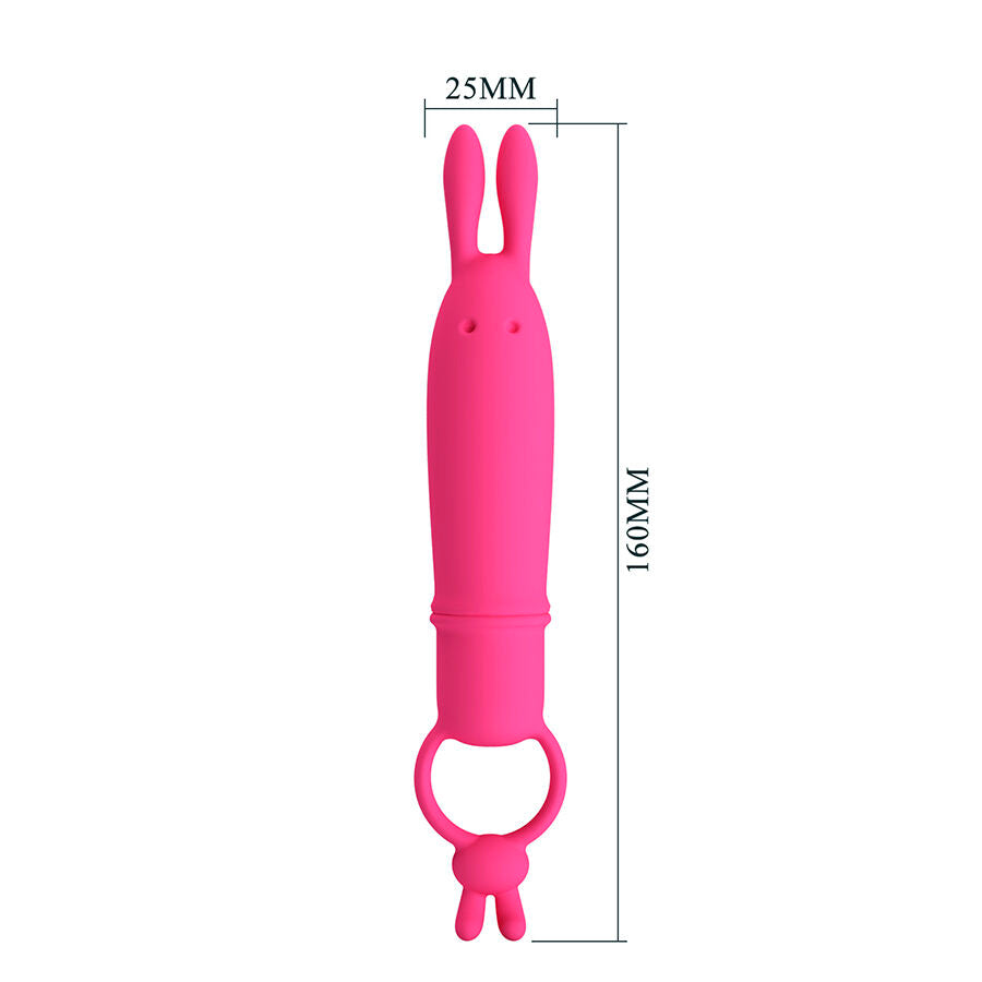 PRETTY LOVE - DELIA VIBRATORE CONIGLIO CON ANELLO DI RESISTENZA