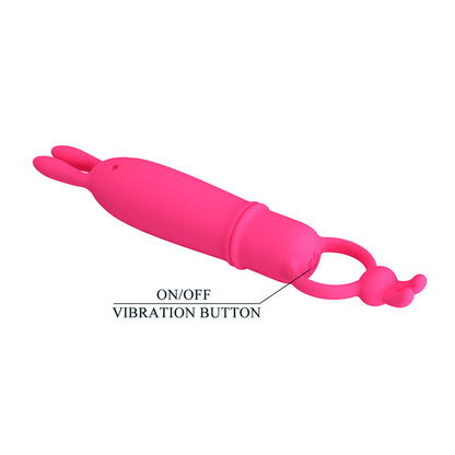 PRETTY LOVE - DELIA VIBRATORE CONIGLIO CON ANELLO DI RESISTENZA
