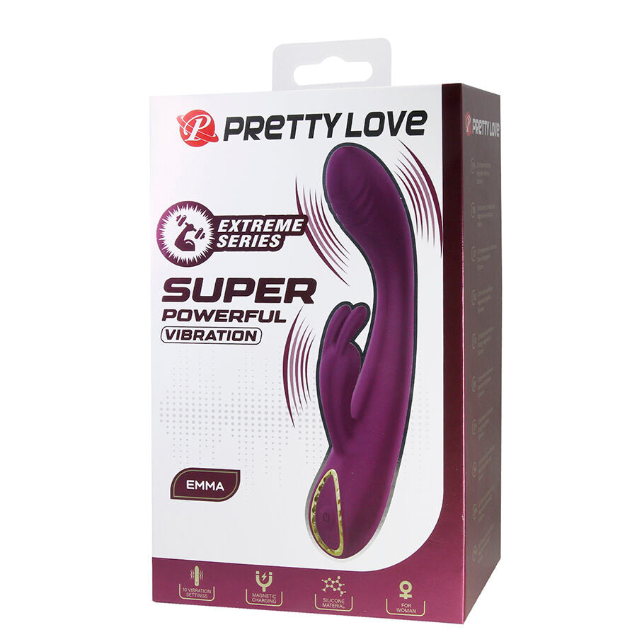 PRETTY LOVE - EMMA VIBRATORE VIOLA CON STIMOLATORE RABBIT
