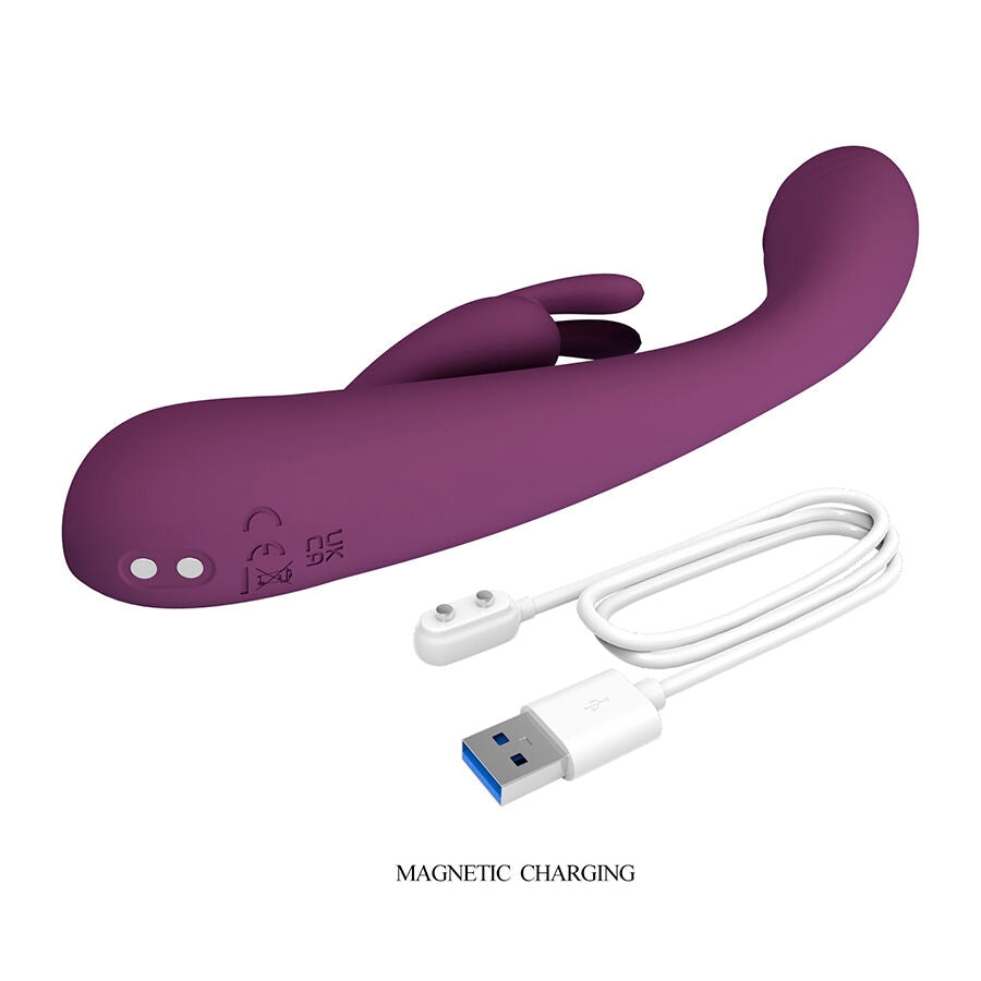 PRETTY LOVE - EMMA VIBRATORE VIOLA CON STIMOLATORE RABBIT