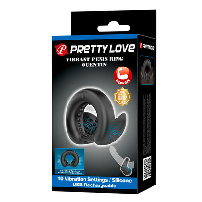 PRETTY LOVE - QUENTIN ANELLO PER PENE CON STIMOLATORE TESTICOLARE