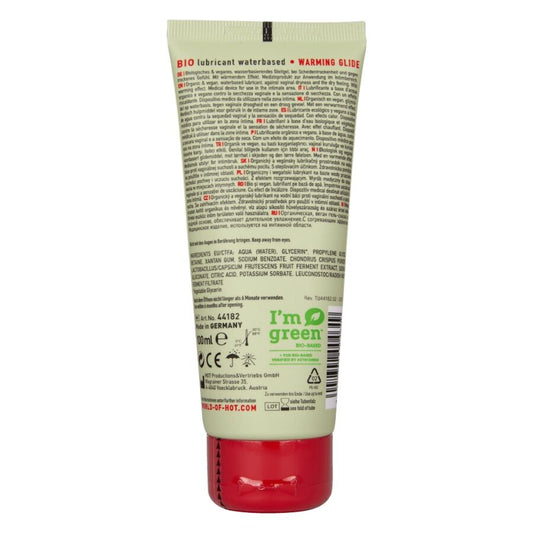 HOT - LUBRIFICANTE BIO A BASE D'ACQUA RISCALDANTE 100 ML