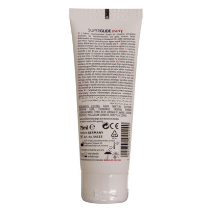 HOT - SUPERGLIDE LUBRIFICANTE COMMESTIBILI A BASE D'ACQUA CILIEGIA 75 ML