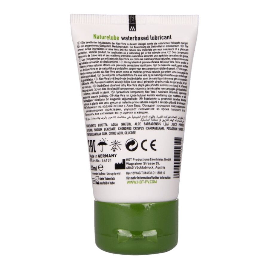 HOT - NATURE LUBE A BASE D'ACQUA DI ALOE VERA 30 ML