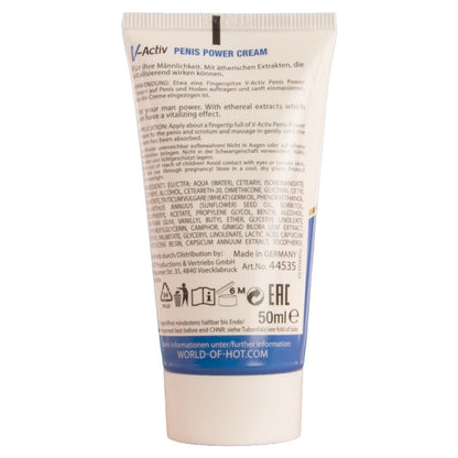 HOT - V-ACTIV PENIS POWER CREAM PER UOMO 50 ML