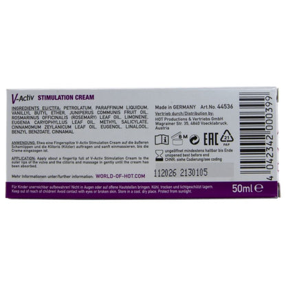 HOT - V-ACTIV CREMA STIMOLANTE DONNA 50 ML