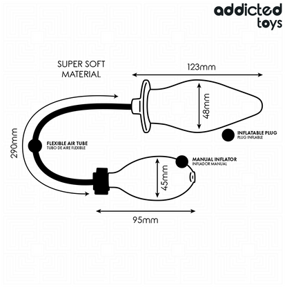 ADDICTED TOYS - PLUG ANALE GONFIABILE MODELLO 2