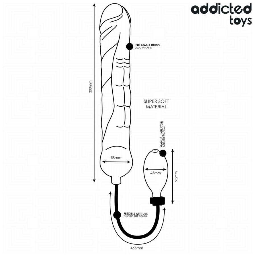 ADDICTED TOYS - DILDO GONFIABILE MODELLO XL 5