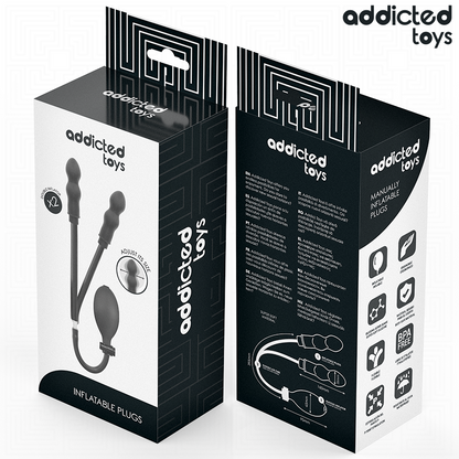 ADDICTED TOYS - DOPPIO TAPPO ANALE GONFIABILE MODELLO 1