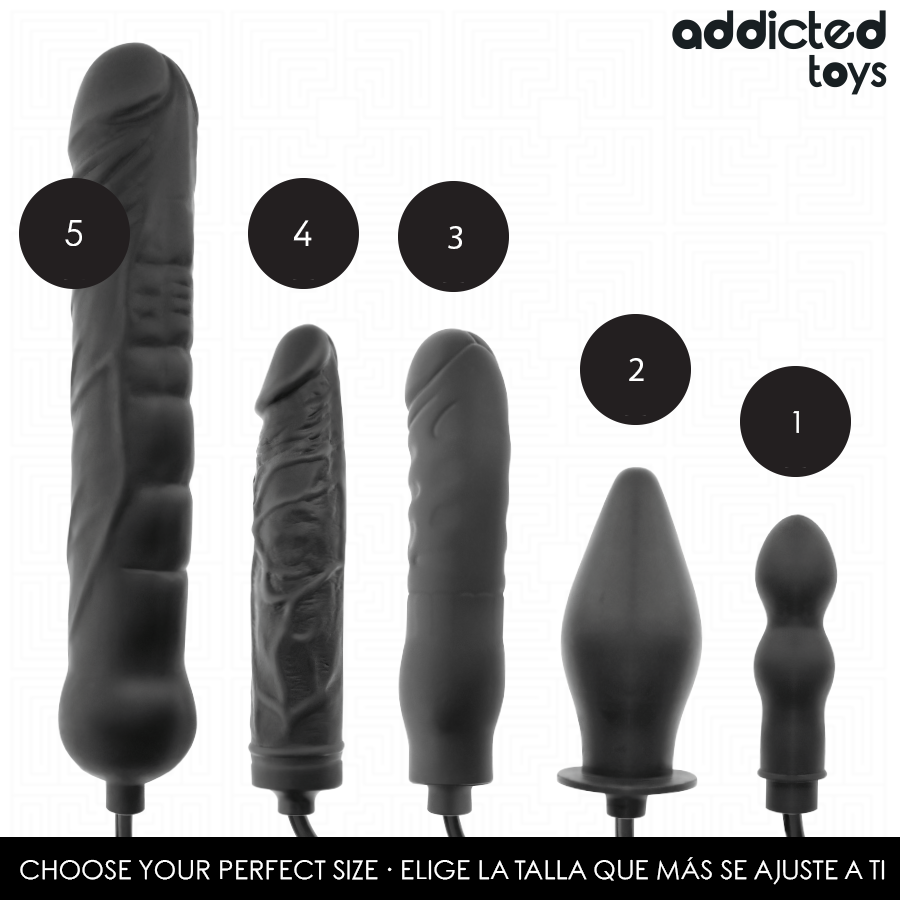 ADDICTED TOYS - DOPPIO TAPPO ANALE GONFIABILE MODELLO 1