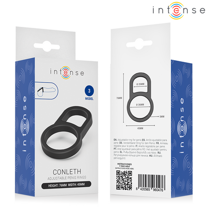 INTENSE - CONLETH ANELLO PER PENE DOPPIO REGOLABILE MODELLO 3