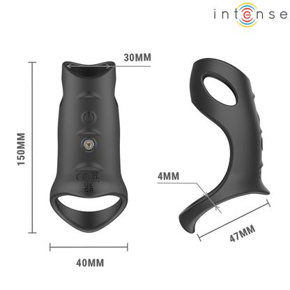 INTENSE - JEROME ANELLO PER PENE VIBRANTE REGOLABILE MODELLO 12