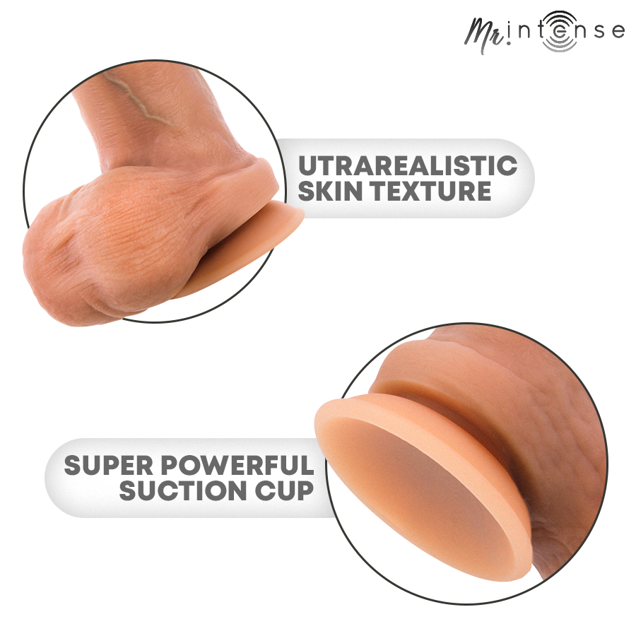 MR INTENSE - BRUCE S CAZZO ULTRA-REALISTICO CON TESTICOLI 17,8 CM -Ø- 4 CM