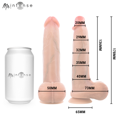 MR INTENSE - BRUCE S CAZZO ULTRA-REALISTICO CON TESTICOLI 17,8 CM -Ø- 4 CM