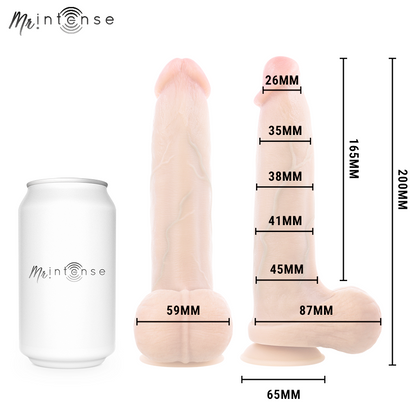 MR INTENSE - BRUCE M CAZZO ULTRA REALISTICO CON TESTICOLI 20 CM -Ø- 4,5 CM