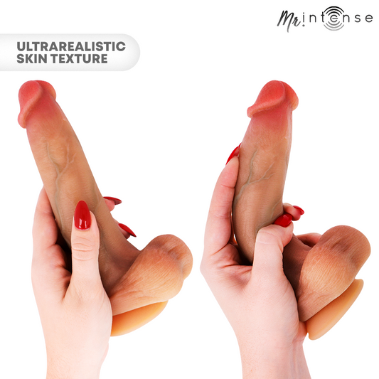 MR INTENSE - BRUCE M CAZZO ULTRA REALISTICO CON TESTICOLI 20 CM -Ø- 4,5 CM