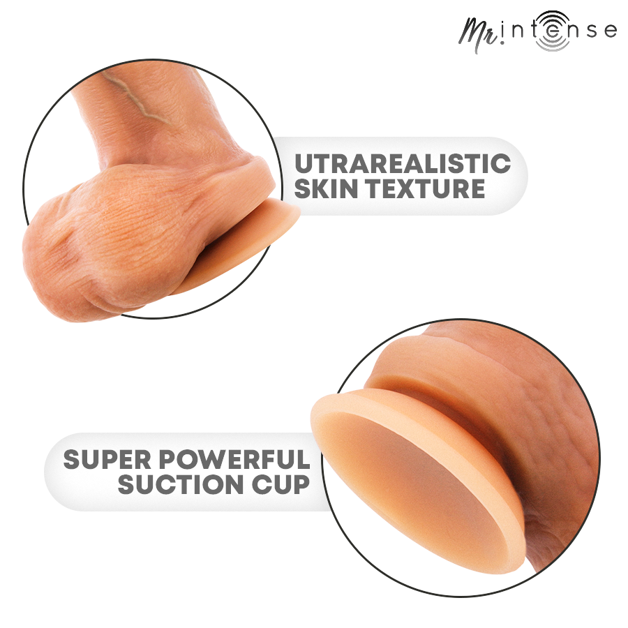 MR INTENSE - BRUCE M CAZZO ULTRA REALISTICO CON TESTICOLI 20 CM -Ø- 4,5 CM