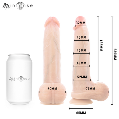 MR INTENSE - BRUCE L CAZZO ULTRA-REALISTICO CON TESTICOLI 23 CM -Ø- 5,2 CM