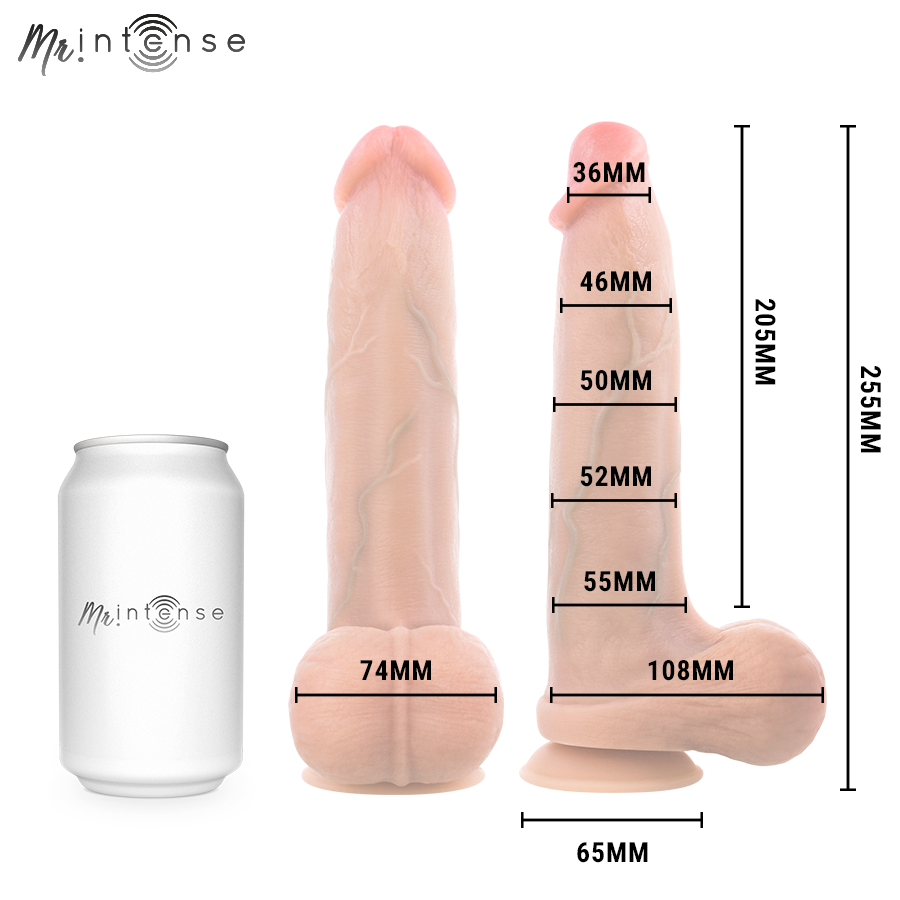 MR INTENSE - BRUCE XL CAZZO ULTRA REALISTICO CON TESTICOLI 25,5 CM -Ø- 5,5 CM