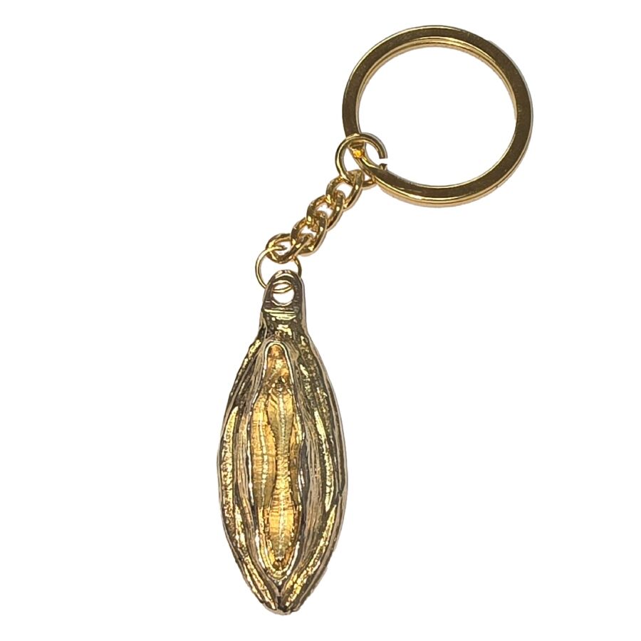 DIABLO PICANTE - PORTACHIAVI IN METALLO CON LABBRA ORO