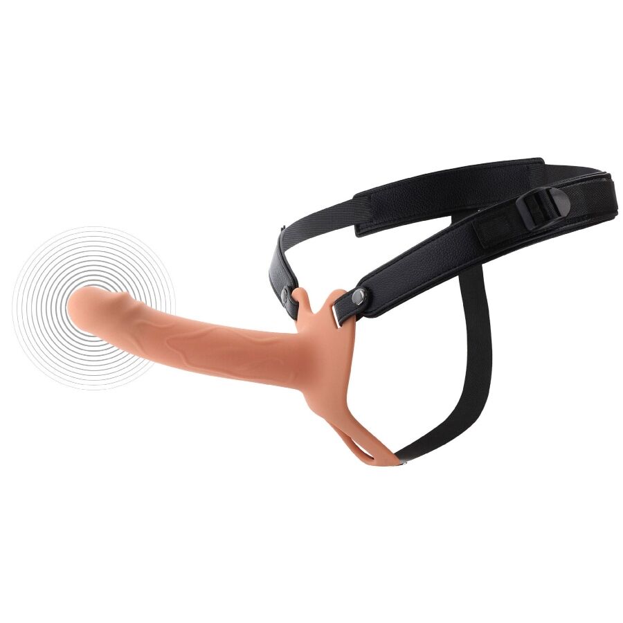 HIDDEN DESIRE - INFERNO VIBRANTE GUAINA PER PENE STRAP-ON 18 CM