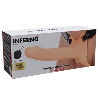 HIDDEN DESIRE - INFERNO VIBRANTE GUAINA PER PENE STRAP-ON 20 CM