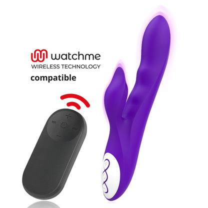 GALATEA - GALO VIBRATORE VIOLA + TELECOMANDO WATCHME