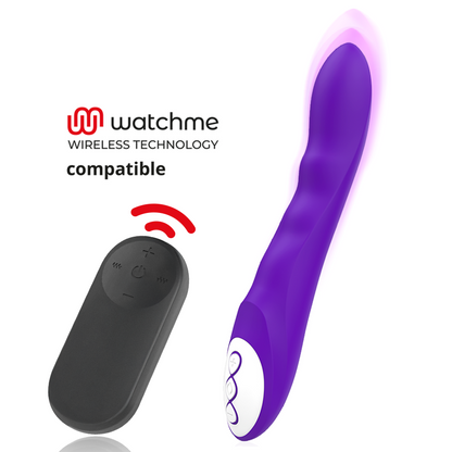 GALATEA - DANTE VIBRATORE VIOLA + TELECOMANDO WATCHME