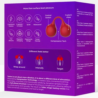 SNAIL VIBE - TWINN VIBRATORE A DITA CHERRY