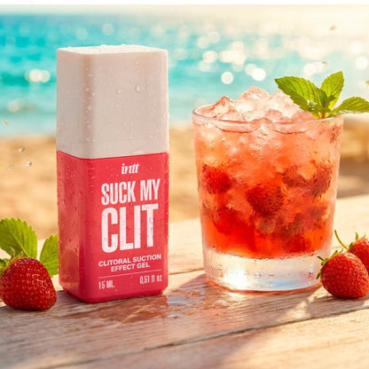 INTT - SUCK MY CLIT GEL EFFETTO ASPIRAZIONE FRAGOLA SELVAGGIA 15 ML