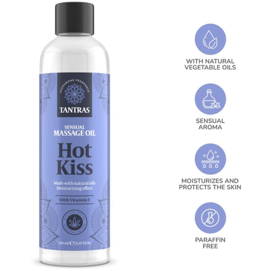 INTIMATELINE - OLIO DA MASSAGGIO TANTRAS LOVE OIL BACIO CALDO 150 ML