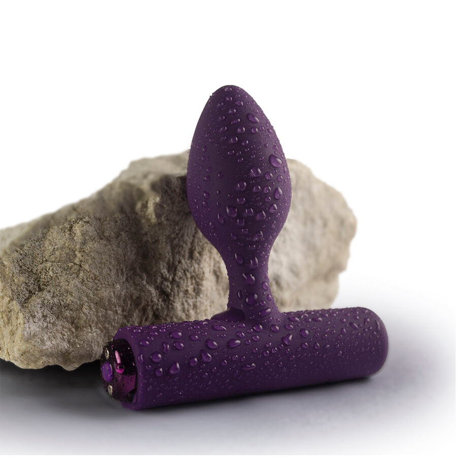 ROCKS-OFF - MINI BACCHETTA RICARICABILE 16 FUNZIONI ROSA PEONIA
