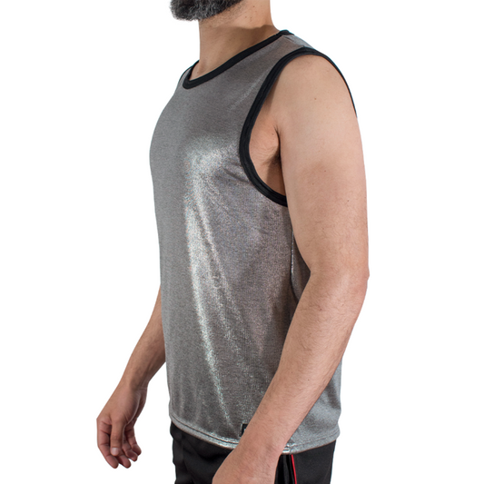 MACHO - T-SHIRT CON GLITTER FINI L/XL