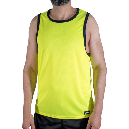 MACHO - CMV001 T-SHIRT DA PALESTRA GIALLA S/M