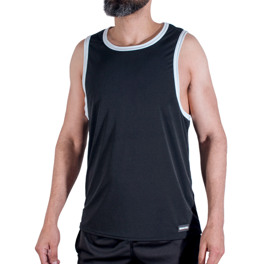 MACHO - CMV004 T-SHIRT DA PALESTRA NERA S/M