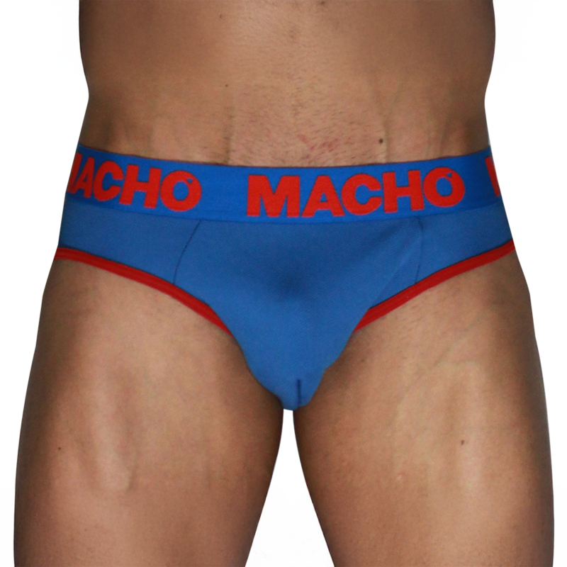 MACHO - MCH005 CLASSIC SLIP BLU + ROSSO S