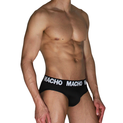 MACHO - MCH007 CLASSIC SLIP BLACK + BLACK S