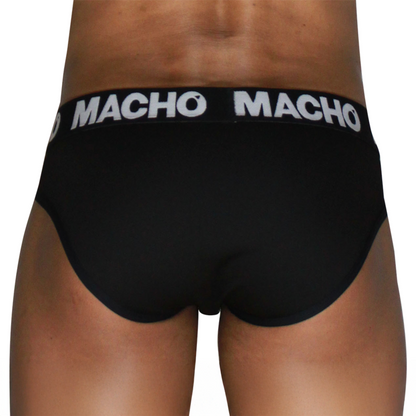 MACHO - MCH007 CLASSIC SLIP BLACK + BLACK S