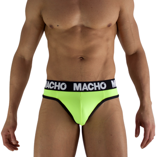 MACHO - MTG001 PERIZOMA GIALLO FLUORESCENTE TAGLIA S